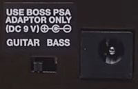 BOSS OC-5は、ギター/ベース切り替えスイッチ搭載