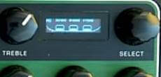 NUX TAPE ECHO (NDD-7)はディスプレイにより選択しているテープヘッドの動きで確認できます