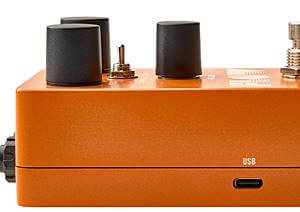 Universal Audio UAFX Flow Vintage TremoloのサイドにはUSB搭載