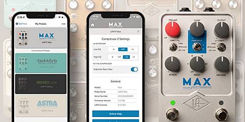 Universal Audio Max Preamp & Dual はアプリでのコントロールも可能