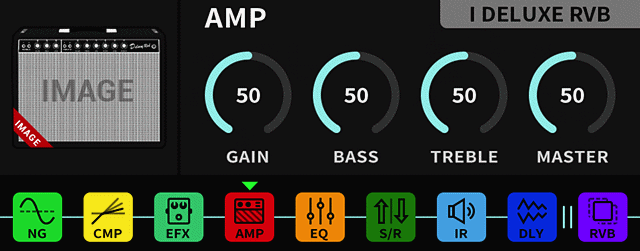 Amp Academy Stompルーティングイメージ