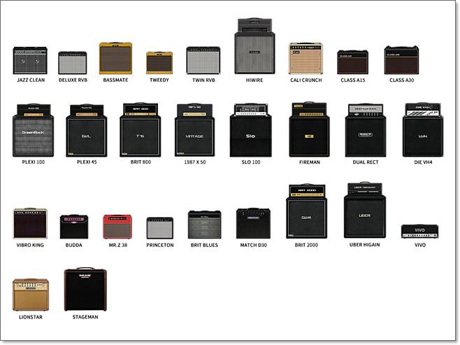 Amp Academy Stomp搭載アンプイメージ