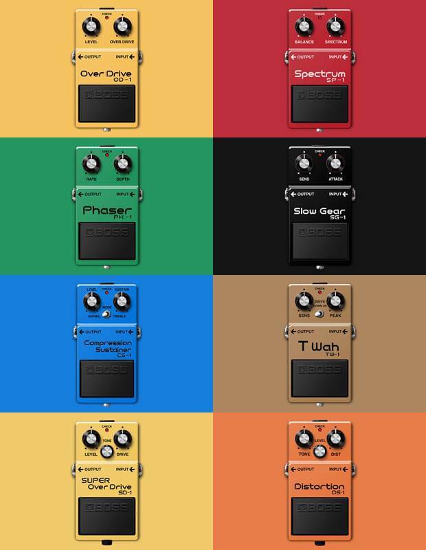 BOSS PX-1にプリインストールされているエフェクター8種