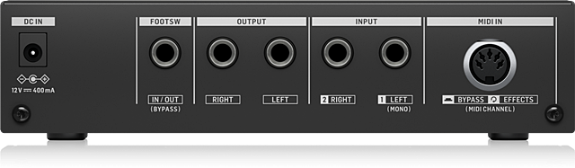 TC ELECTRONIC M100のバックパネル