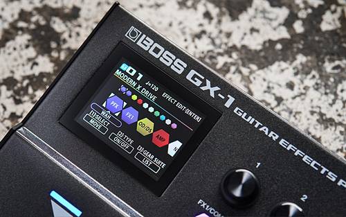 BOSS GX-1の直感的なユーザー・インターフェイス