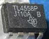 TL4558P（初期のTS808は、JRC 4558D艶ありと、Texas Instruments社製のRC4558Pと、RC4558Pの改良型である、これ"TL4558P"が使われていたとか。もちろんこちらは現行モデル）