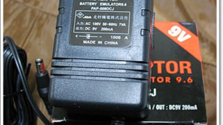 電池のフリをするACアダプター PROVIDENCE Battery Emulator 9.6