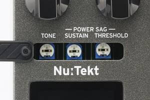 KORG Nu:tekt TR-S Power Tube Reactorに内蔵された3つのトリマー。