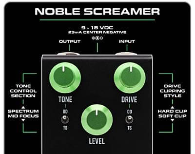 KEELEY Noble Screamerのコントロール