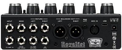 Tone King Royalist Preampバックパネル