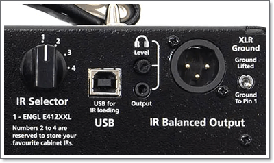 ENGL RAVAGER IRのIR &Line Out