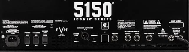 EVH 5150 Iconic Series 40W Comboのバックパネル