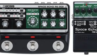 RE-202 RE-2～BOSSのテープエコー系ペダルSpace Echoがリニューアル
