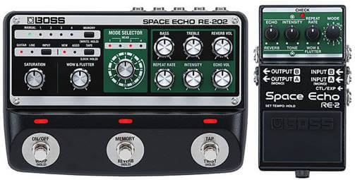 RE-202,RE-2～BOSSのテープエコー系ペダルSpace Echoがリニューアル 