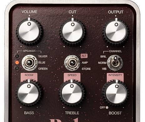 Universal Audio UAFX Ruby ’63 Top Boost Amplifierのコントロール