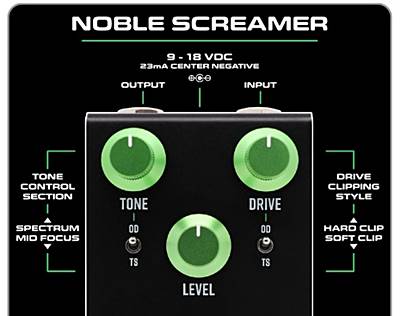 KEELEY Noble Screamerのコントロール