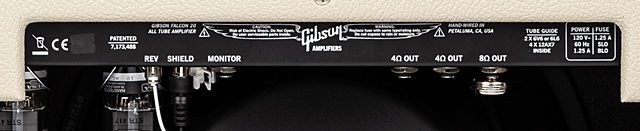 Gibson Falcon 20 1×12 Comboのバックパネル