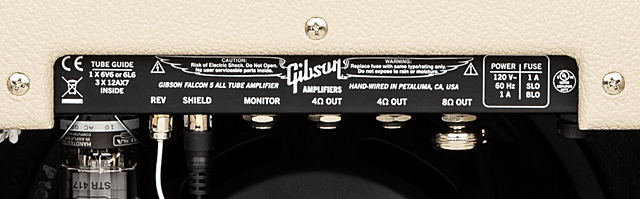 Gibson Falcon 5のバックパネル