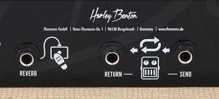 Harley Benton TUBE15 Headのバックパネル