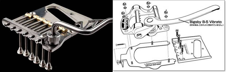 テレキャスターにトレモロを取り付ける2つの方法